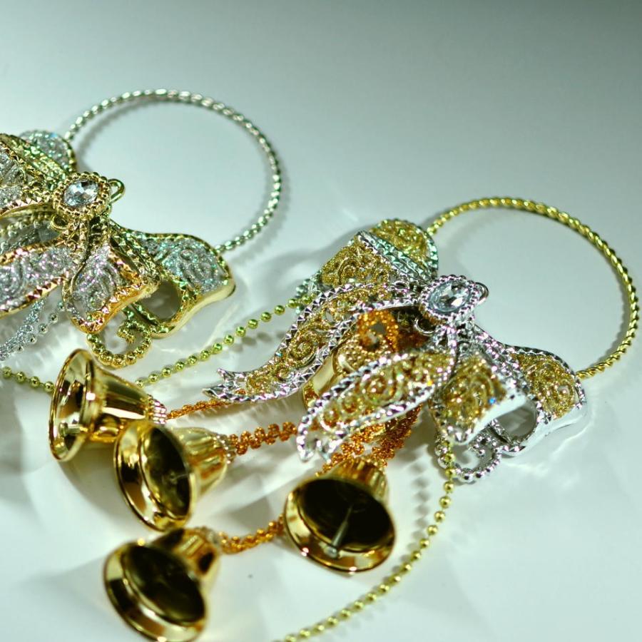 ドアベル クリスマス オーナメント ゴールド シルバー きらきら かわいい 北欧 インテリア |  | 01