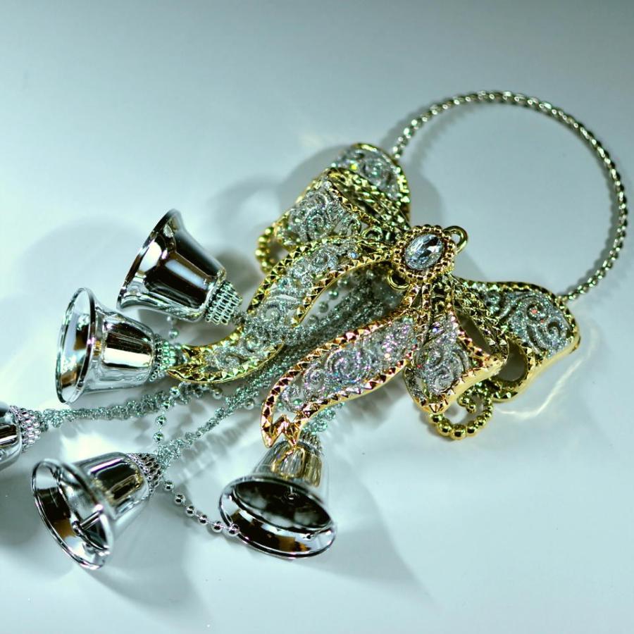 ドアベル クリスマス オーナメント ゴールド シルバー きらきら かわいい 北欧 インテリア |  | 02