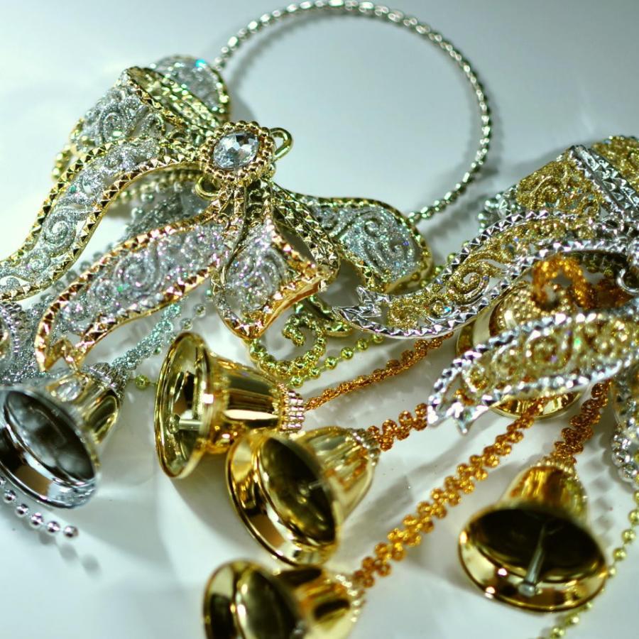 ドアベル クリスマス オーナメント ゴールド シルバー きらきら かわいい 北欧 インテリア |  | 03