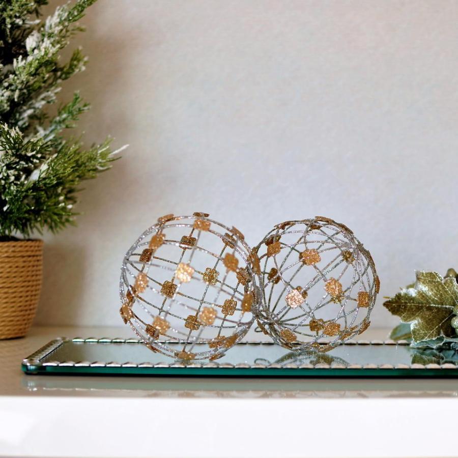 ZODAX ワイヤーボールオーナメント ゴールド クリスマス ツリー シック 大人かわいい 西海岸 |  | 03