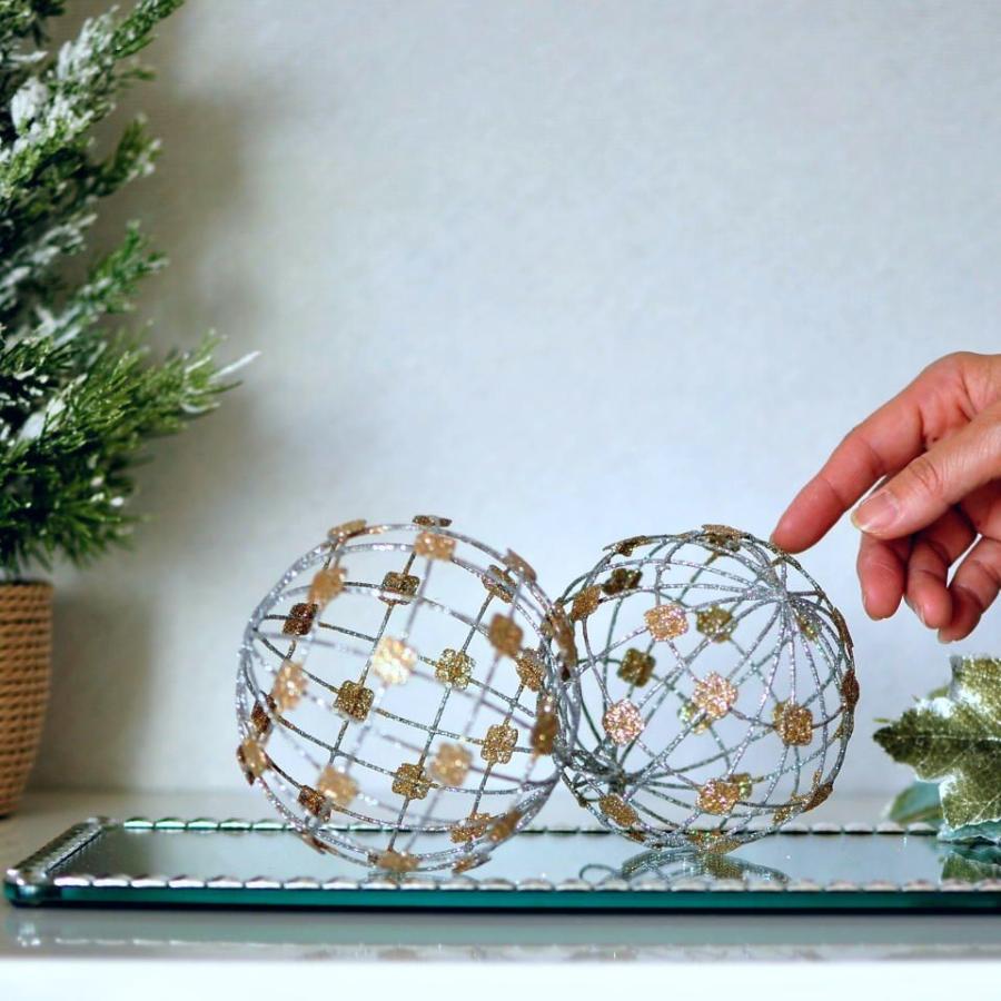 ZODAX ワイヤーボールオーナメント ゴールド クリスマス ツリー シック 大人かわいい 西海岸 |  | 04