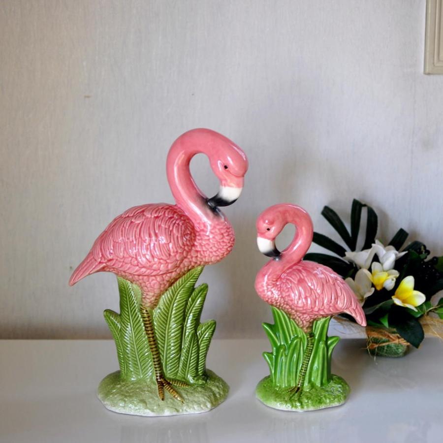 セラミック フラミンゴ Ｌ インテリア リビング オブジェ 西海岸 コースタルリビング 置物 |  | 01
