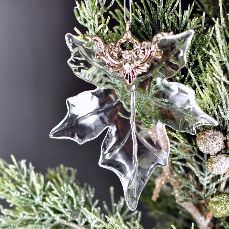 アクリルリーフ オーナメント ヒイラギ カエデ ２個セット クリスタル クリスマス オーナメント きらきら輝く ツリー飾り |  | 01