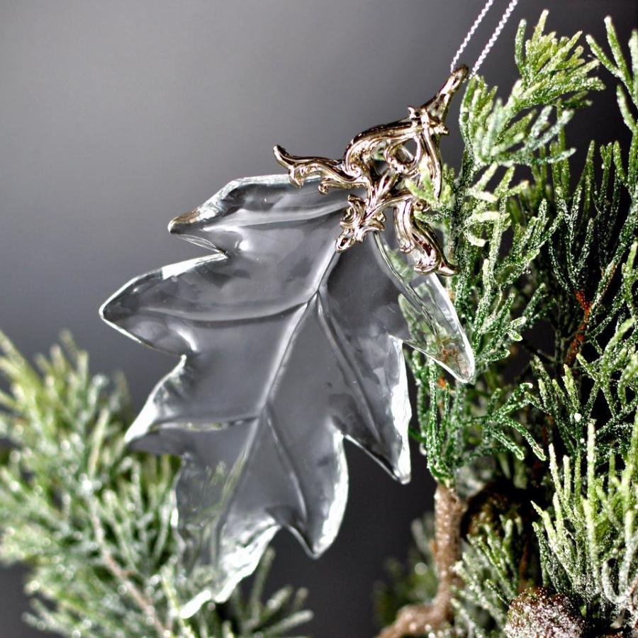アクリルリーフ オーナメント ヒイラギ カエデ ２個セット クリスタル クリスマス オーナメント きらきら輝く ツリー飾り |  | 02
