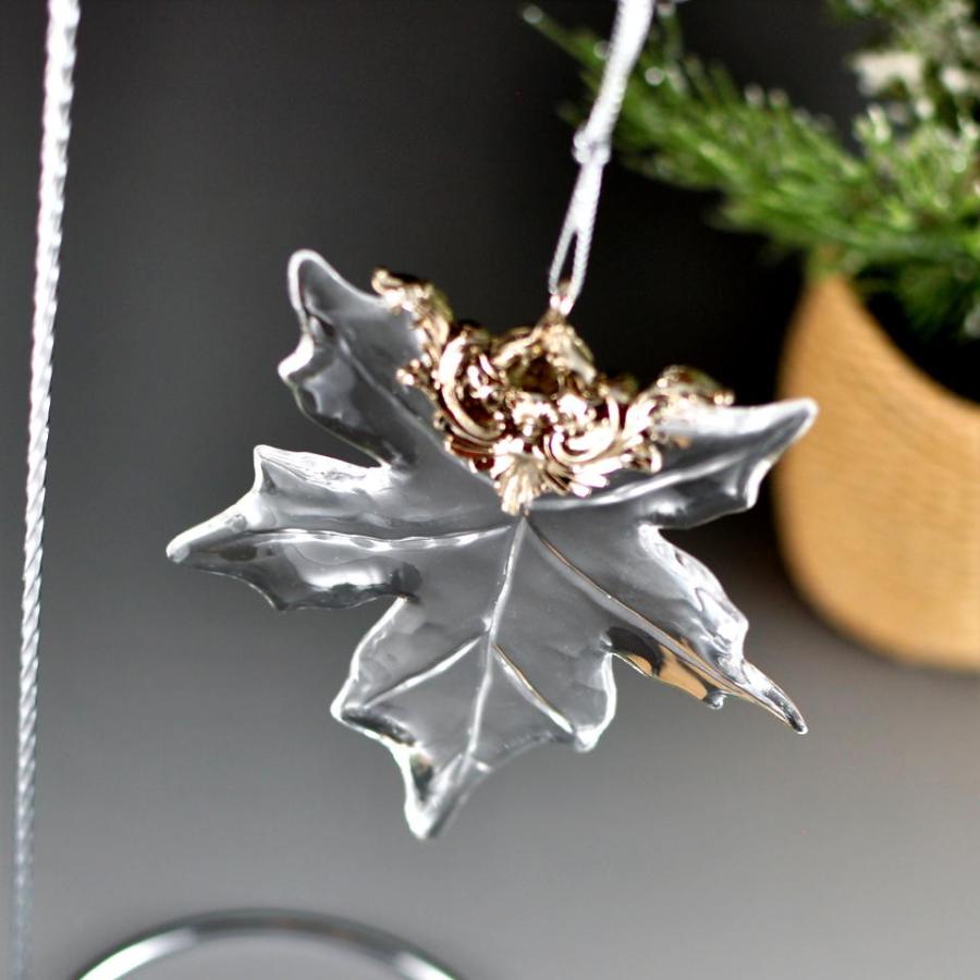 アクリルリーフ オーナメント ヒイラギ カエデ ２個セット クリスタル クリスマス オーナメント きらきら輝く ツリー飾り |  | 03