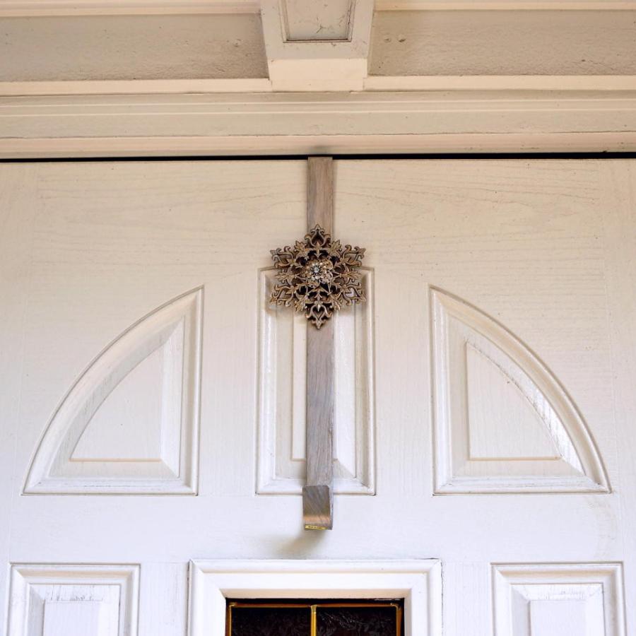 リースフック ドアフック  リースラック  リースホルダー シルバー　スノー　 玄関ドア |  | 01