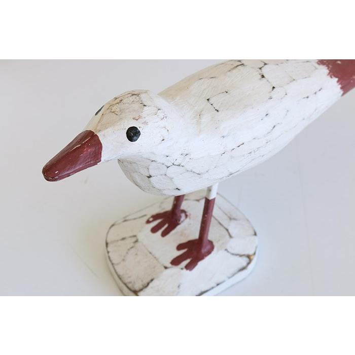 カモメ (小) シーガル インテリア かわいい リビング オブジェ 西海岸 コースタルリビング 木彫り 置物 |  | 02