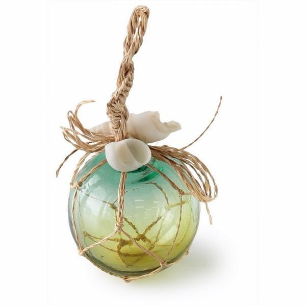 うきだま L ガラス玉 グラデーション マリン 海 インテリア オーナメント おしゃれ コースタルリビング 西海岸 船 |  | 01