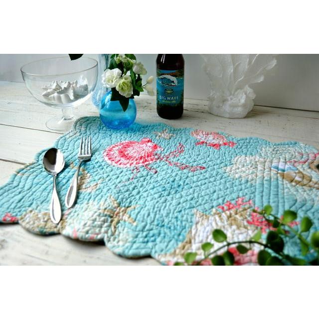 ランチョンマット コーラルピンク プレイスマット ランチマット おしゃれ スタイリッシュ ハワイアン ギフト（メール便ＯＫ） |  | 01