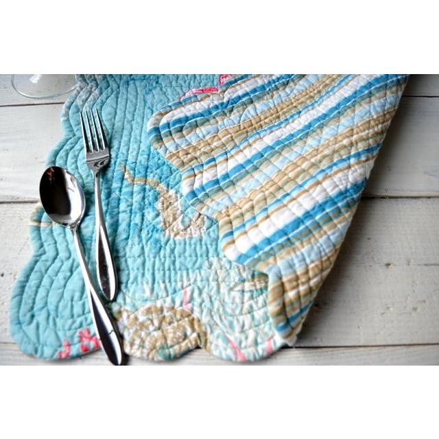 ランチョンマット コーラルピンク プレイスマット ランチマット おしゃれ スタイリッシュ ハワイアン ギフト（メール便ＯＫ） |  | 02