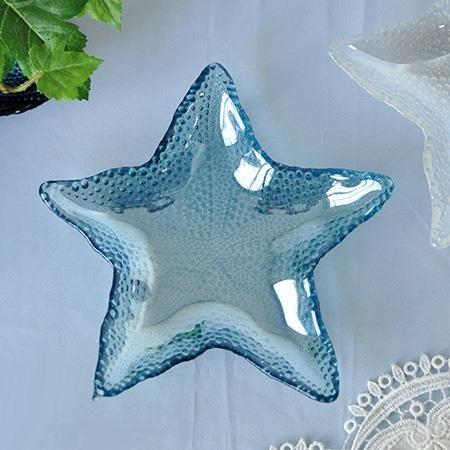 ガラス スターフィシュプレート ヒトデ S おしゃれ お皿 マリン 海 スタイリッシュ かわいい ハワイアン | 