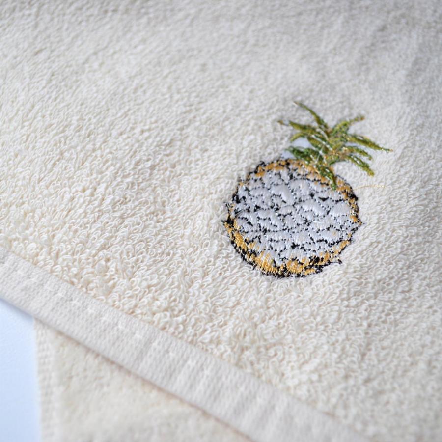 ハワイ買付けタオル パイナップル ハンドタオル ハンカチ おしゃれ コットン ハワイアン ギフト（メール便ＯＫ） |  | 03