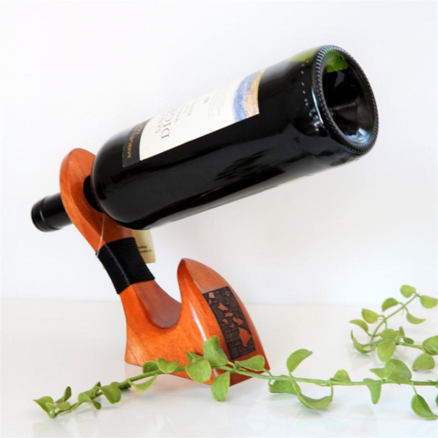 ハワイ買付け ワインボトルホルダー コアウッド ハンドメイド インテリア 釣り針型 おしゃれ ワインラック |  | 04