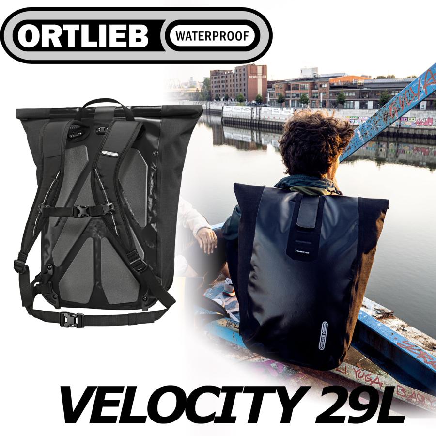 ORTLIEB VELOCITY 29L オルトリーブ ヴェロシティ ブラック 防水