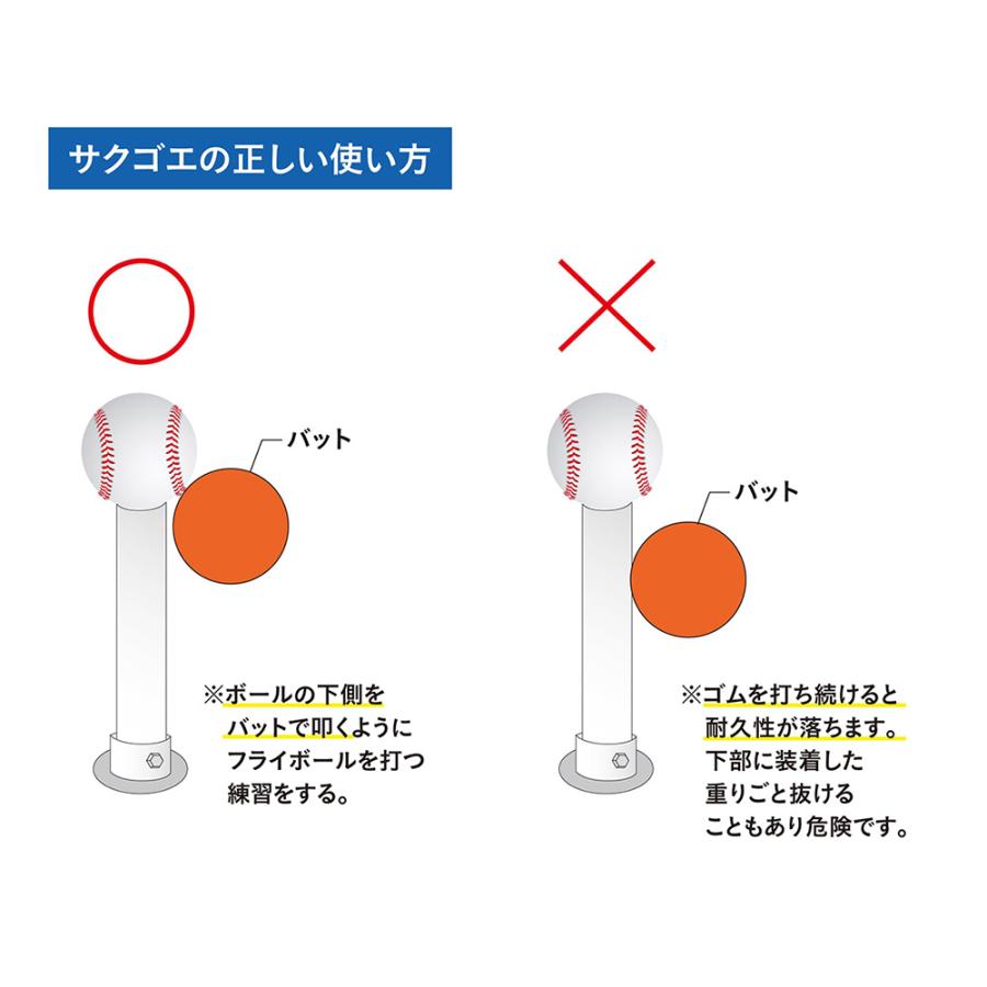 サクゴエ(SAKUGOE) 野球 バッティングティー SAKUGOE ver.13 (PUT式