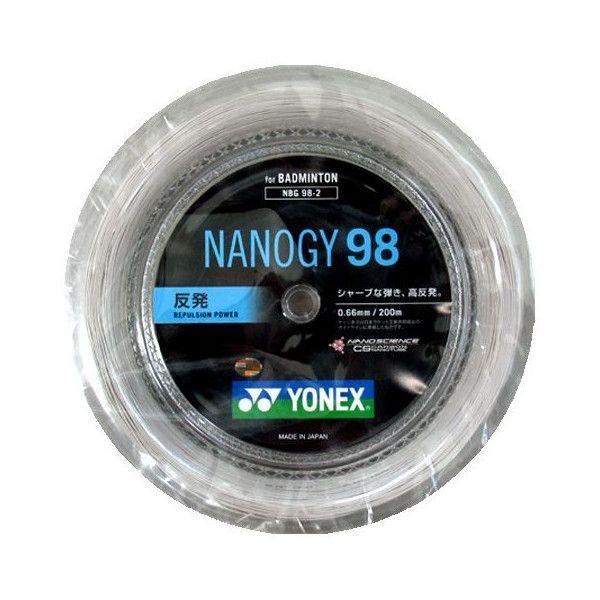 ヨネックス(YONEX) バドミントンガット ナノジー98 200mロール NBG98-2 :yonex-nbg98-2:スポコバYahoo