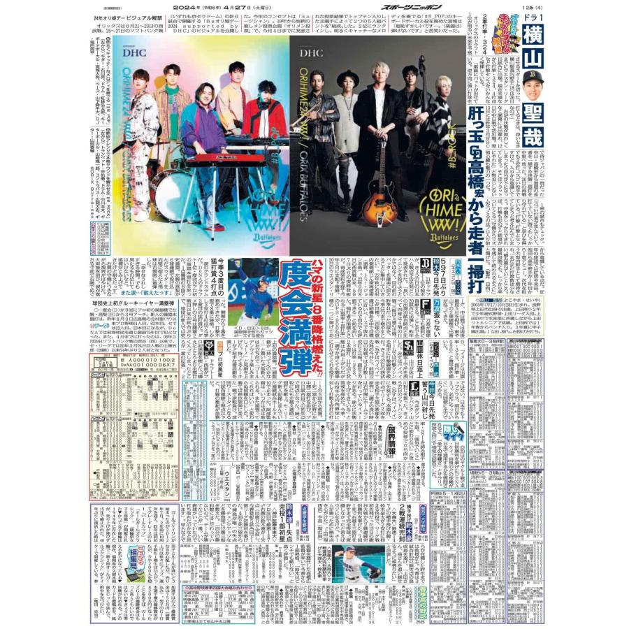 4月27日（土）付大阪最終版｜sponichi-osaka｜02