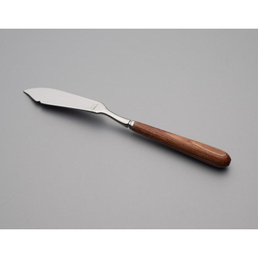 ALFACT アルザス バターナイフ 木製ハンドル 18-8ステンレス 日本製 燕市 荒澤製作所 アルファクト カトラリー 1108 | ALFACT | 01