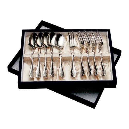 ALFACT シャルル ティーケーキフォークセット10pc (名入れ無料)