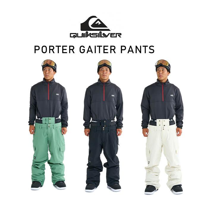 送料無料 新品 QUIKSILVER スノボウェア PORTER GAITER クイックシルバー Quiksilver メンズ スノーボード ウェア パンツ