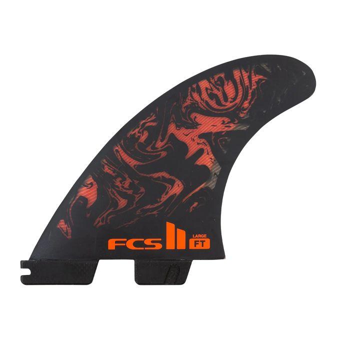 エフシーエス FCS サーフィン フィン II FT PC Medium Black/Red Tri