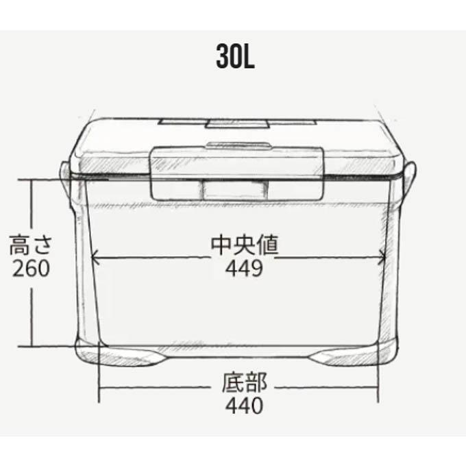 シマノ SHIMANO キャンプ クーラーボックス （品名）ICEBOX 30L EL （品番）818058 （カラー）チャコール_1
