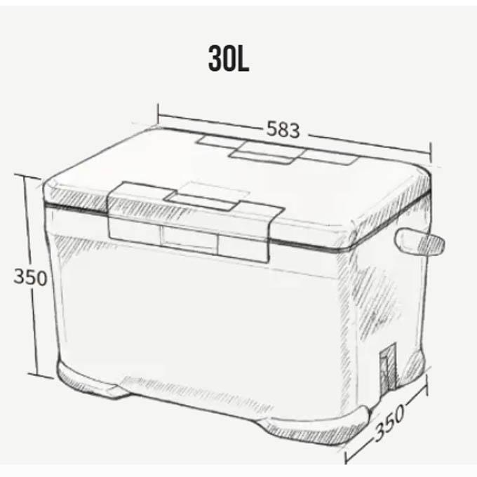 シマノ SHIMANO キャンプ クーラーボックス （品名）ICEBOX 30L EL （品番）818058 （カラー）チャコール_2