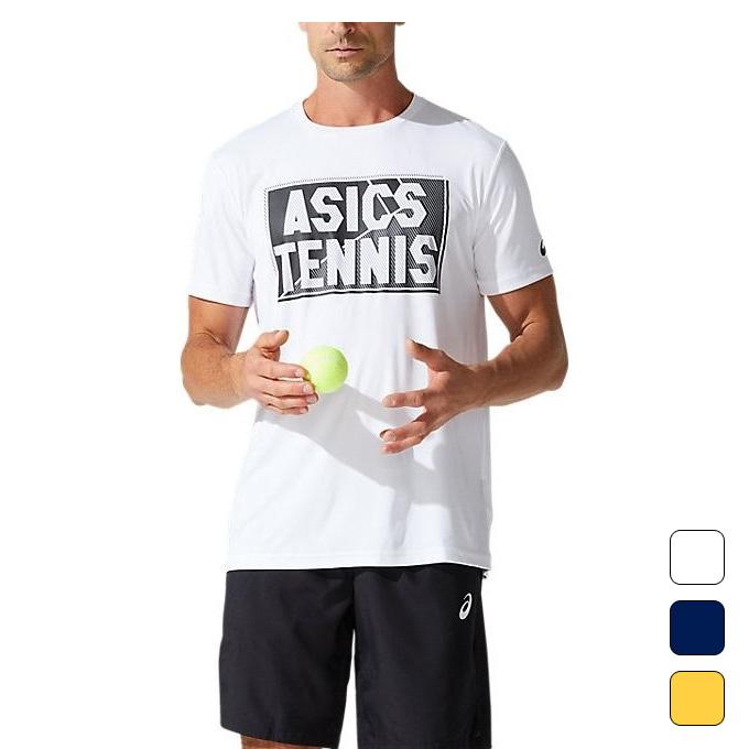 人気のファッションブランド アシックス Asics メンズ テニスウェア 半袖 トップス プラクティスショートスリーブトップ 41a143 21ss Cisama Sc Gov Br