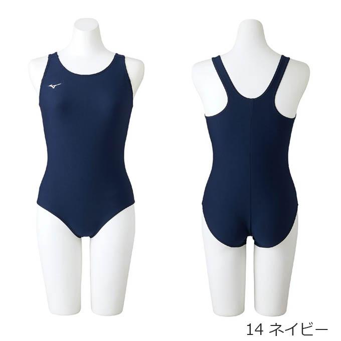 Mizuno 競泳水着 ネイビー/ホワイト ミズノ MIZUNO ジュニア ガールズ 水泳 スイミング 水着 ベーシック