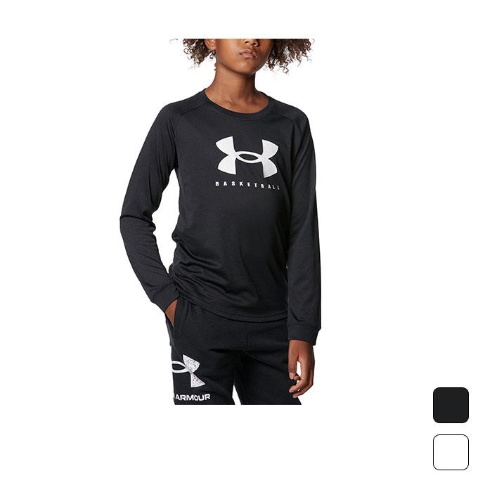 アンダーアーマー UNDER ARMOR ジュニア ボーイズ バスケットボール Tシャツ 長袖 UA BOYS BIG LOGO LS T