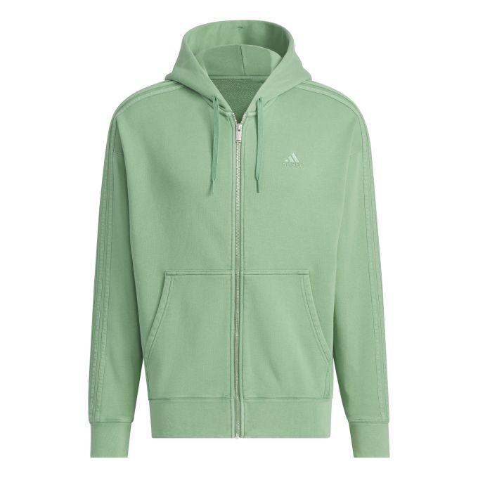 adidas パーカー フルジップ フード付き フーディー ミントグリーン adidas パーカー フルジップ フード付き フーディー ミント