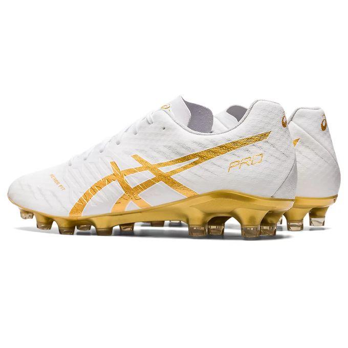 アシックス ASICS ユニセックス サッカー フットサル スパイク DS LIGHT ACROS PRO 2 1101A045 122 White/Rich Gold 【2022FW】｜spopia｜03