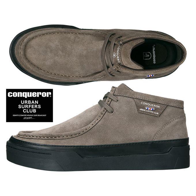 【お買い得】コンカラー　PARMA SUEDE WARM GRAY  27cm コンカラー conqueror メンズ カジュアル シューズ ブーツ PARMA SUEDE