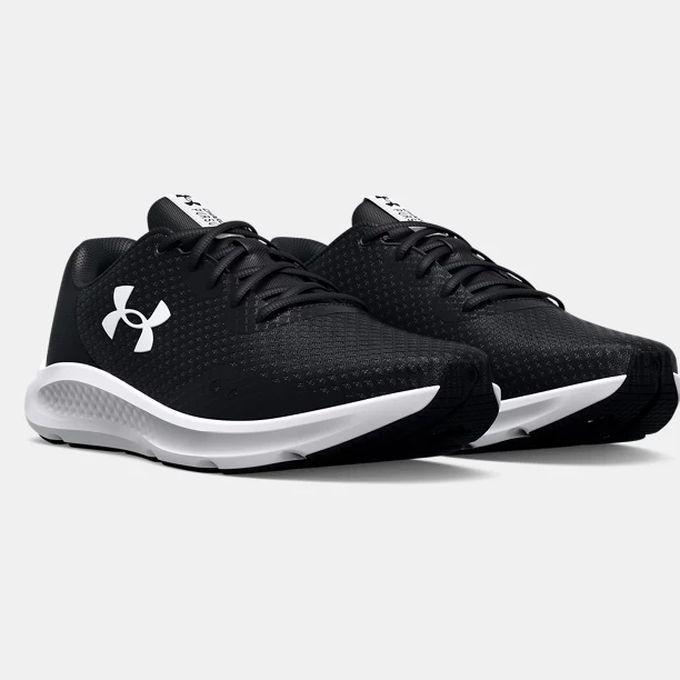 アンダーアーマー UNDER ARMOR メンズ ランニング シューズ UA CHARGED PURSUIT 3 EXTRA WIDE 3025801 001 Black/Black/White 【2022FW】｜spopia｜04