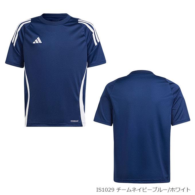 アディダス adidas ジュニア サッカー Tシャツ 半袖 キッズ TIRO 24 トレーニングジャージー HEJ07 【2024SS】｜spopia｜03