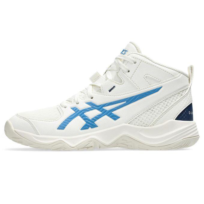 ASICS バスケットボールシューズ ハイカット ホワイト/ブルー アシックス ASICS ジュニア キッズ バスケットボール シューズ