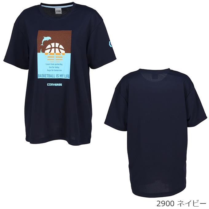 コンバース CONVERSE レディース バスケットボール ウェア トップス 半袖 ガールズプリントTシャツ CB332352 【2023SS】｜spopia｜04