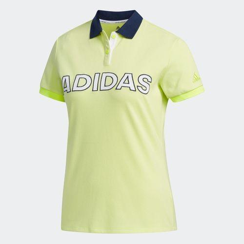 yellow adidas golf shirt