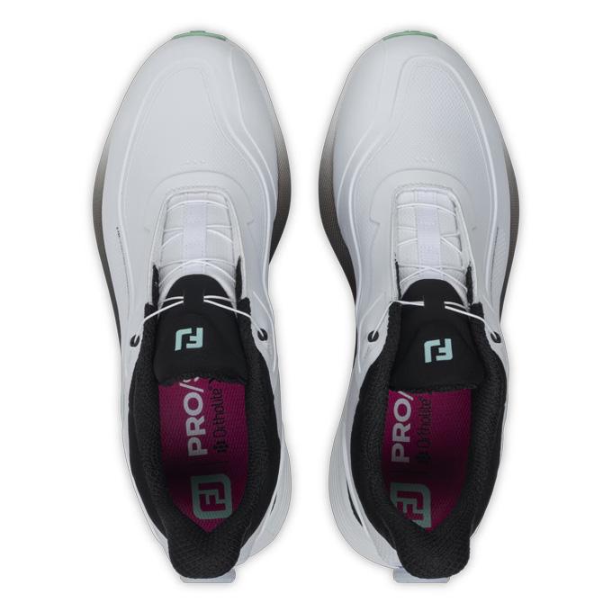 フットジョイ FOOTJOY メンズ ゴルフ シューズ ワイドタイプ スパイクレス プロエスエル BOA 56956 ホワイト/ブラック 【2026SS】