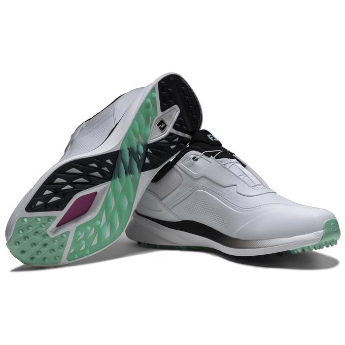 フットジョイ FOOTJOY メンズ ゴルフ シューズ ワイドタイプ スパイクレス プロエスエル BOA 56956 ホワイト/ブラック 【2026SS】
