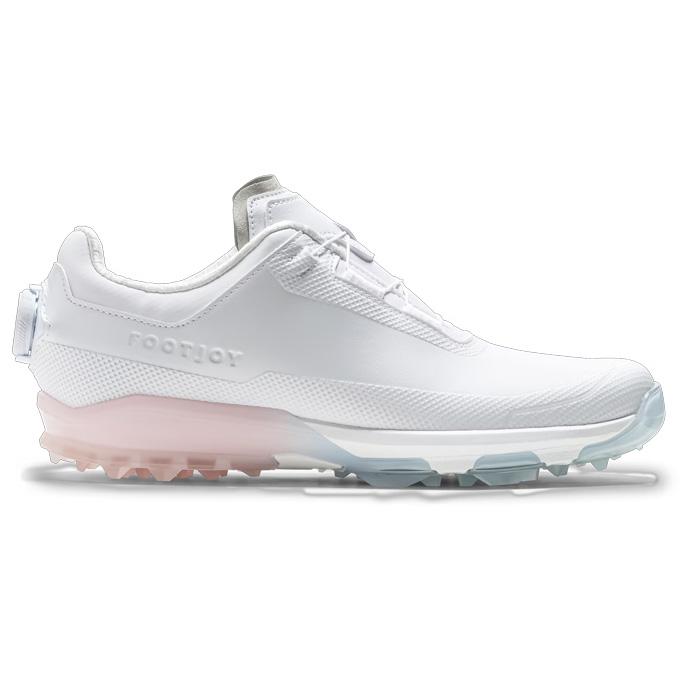 フットジョイ FOOTJOY レディース ゴルフ シューズ ワイドモデル スパイクレス ドライジョイズ WOMEN'S BOA 98245 ホワイト/ピンク 【2026SS】