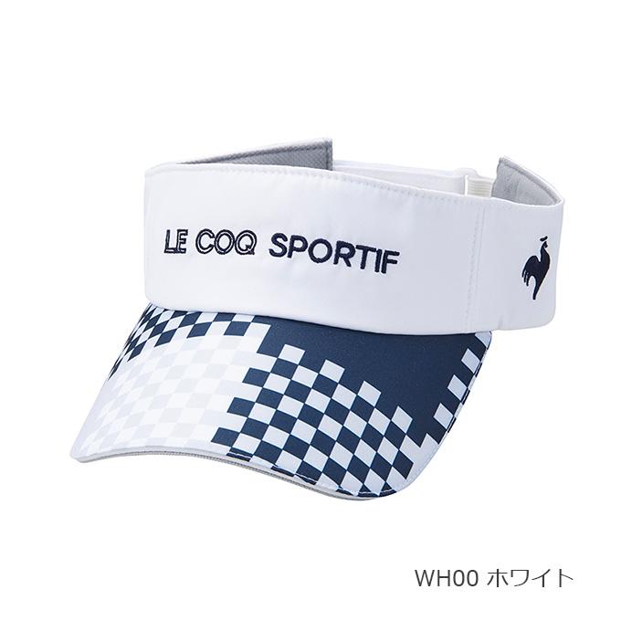 ルコック ゴルフ Le coq sportif GOLF レディース ゴルフ アクセサリー 小物 帽子 チェック柄プリントサンバイザー QGCUJC51 【2022FW】｜spopia｜04