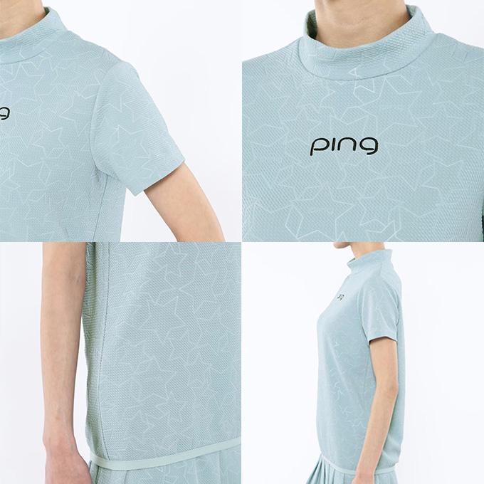 ピン PING レディース ゴルフ ウェア 半袖 プルオーバー Tシャツ