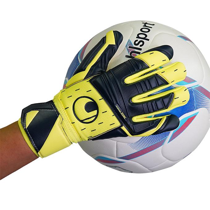 ウールシュポルト uhlsport キッズ ジュニア サッカー ゴールキーパー グローブ アブソルートグリップ ハーフネガティブ プロジュニア 1011322｜spopia｜02