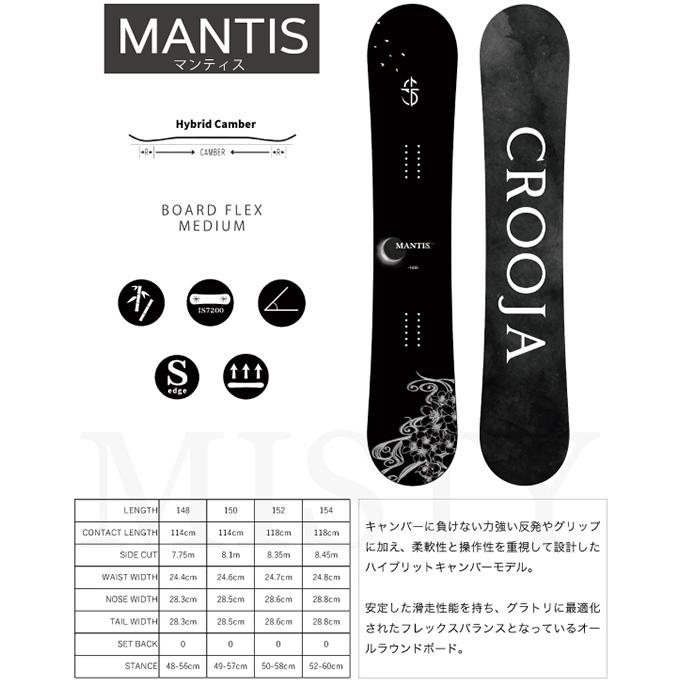クロージャ CROOJA スノーボード メンズ MANTIS マンティス 【23 クロージャ CROOJA スノーボード メンズ MANTIS マンティス 【23