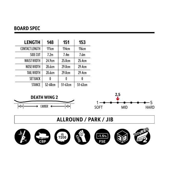 デスレーベル DEATH LABEL メンズ スノーボード LTD2 デス