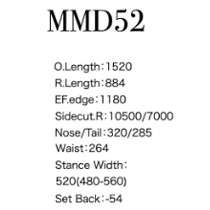 モススノースティック MOSS SNOWSTICK スノーボード板  MMD52 【2023-2024 モデル】の画像