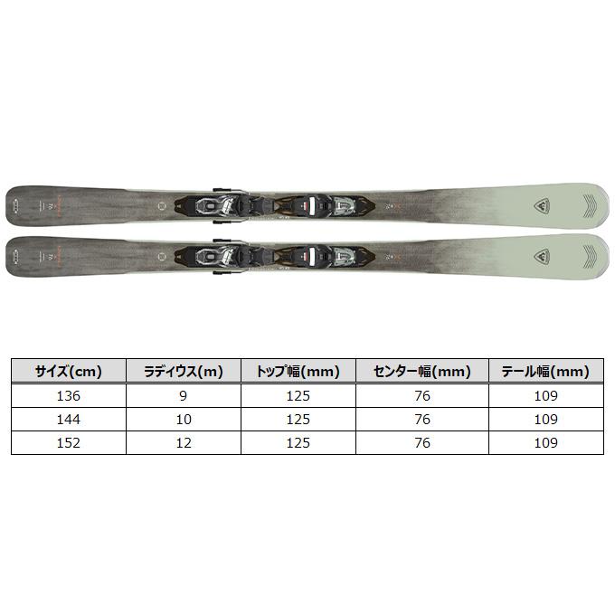 ROSSIGNOL（ロシニョール） スキー板 レディース 最終処分価格