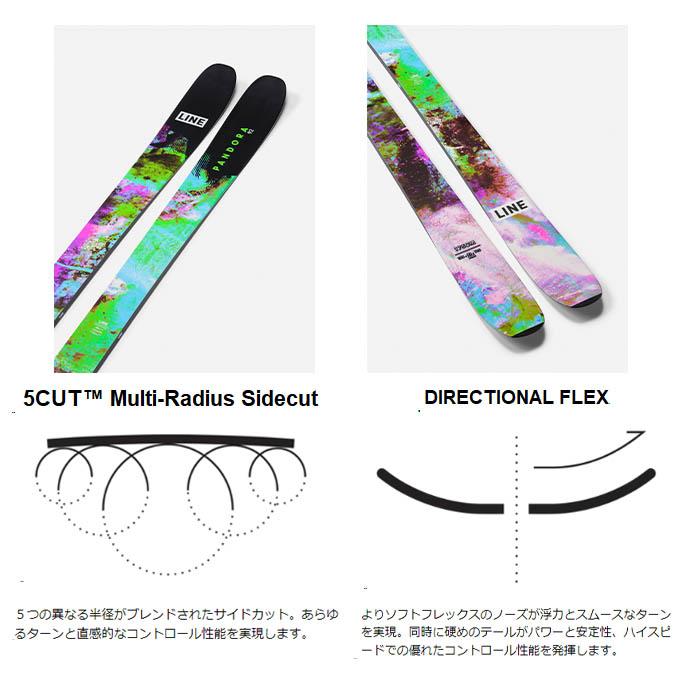 LINE ライン スキー 板 金具付 【2024-2025】 PANDORA 92 パンドラ +