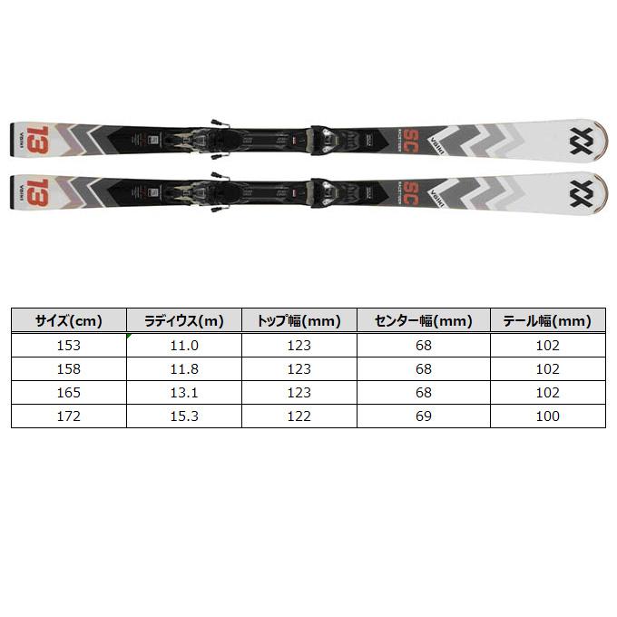 VOLKL フォルクル スキー板 メンズ 【2024-2025】 RACETIGER SC WT + V